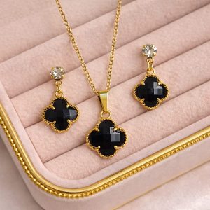 Conjunto Trevo Pedra Preta