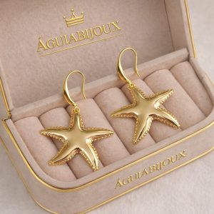 Brinco Estrela Dourada com Anzol